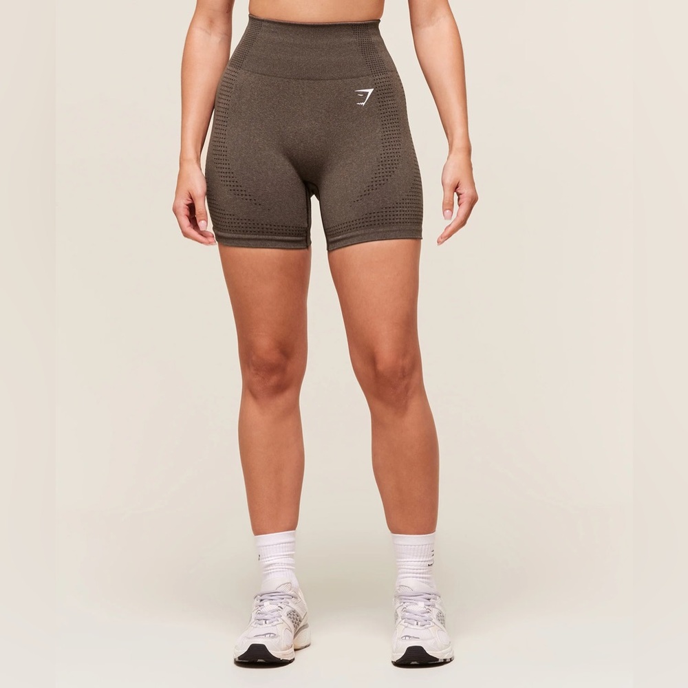 Gymshark Black  High-Waisted Athletic Shorts